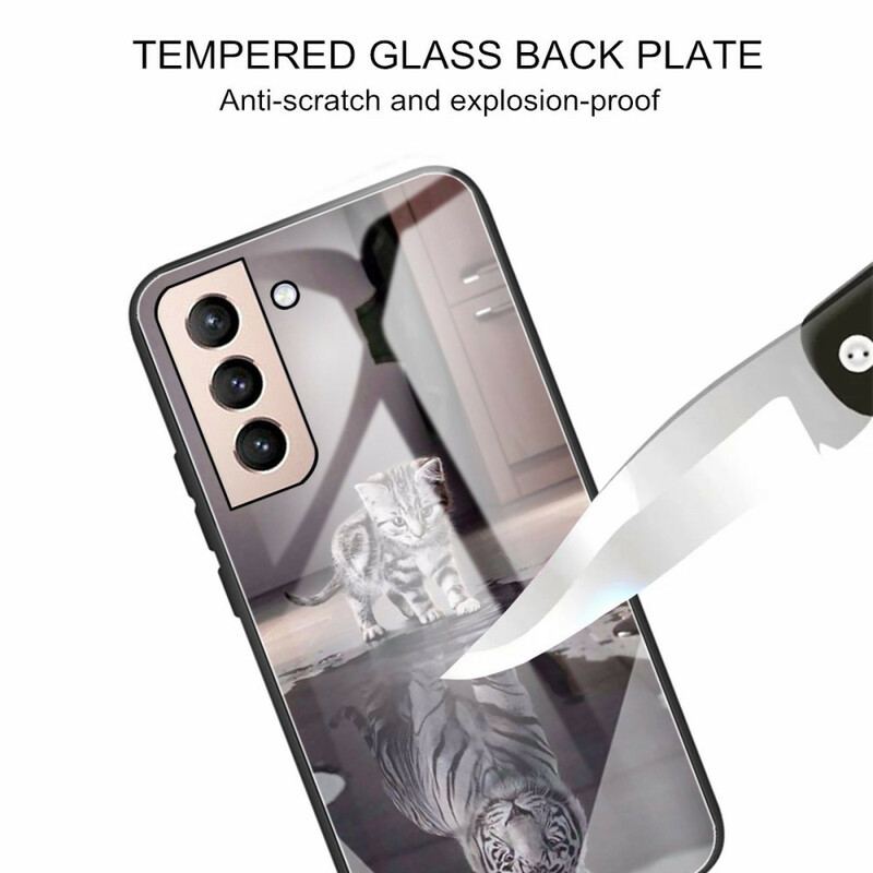 Capa Para Samsung Galaxy S21 FE Vidro Temperado Ernest O Tigre