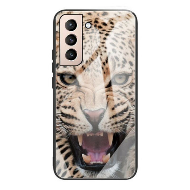 Capa Para Samsung Galaxy S21 FE Vidro Temperado Leopardo
