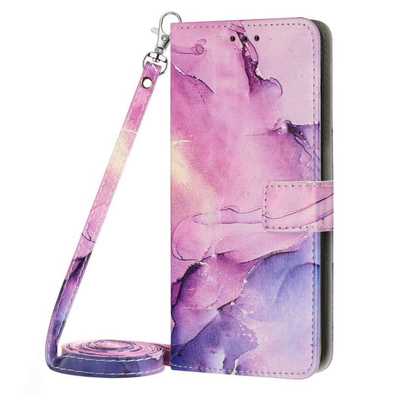 Capa Flip Para iPhone 15 Pro Max Com Alça De Ombro