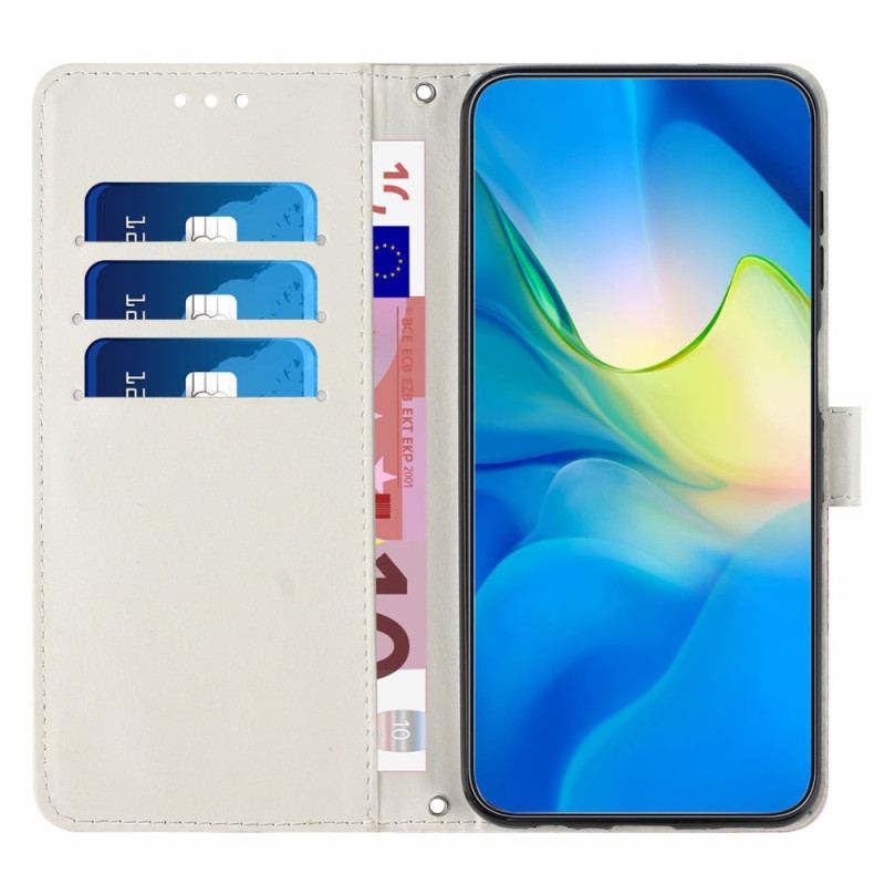 Capa Flip Para iPhone 15 Pro Max Com Alça De Ombro