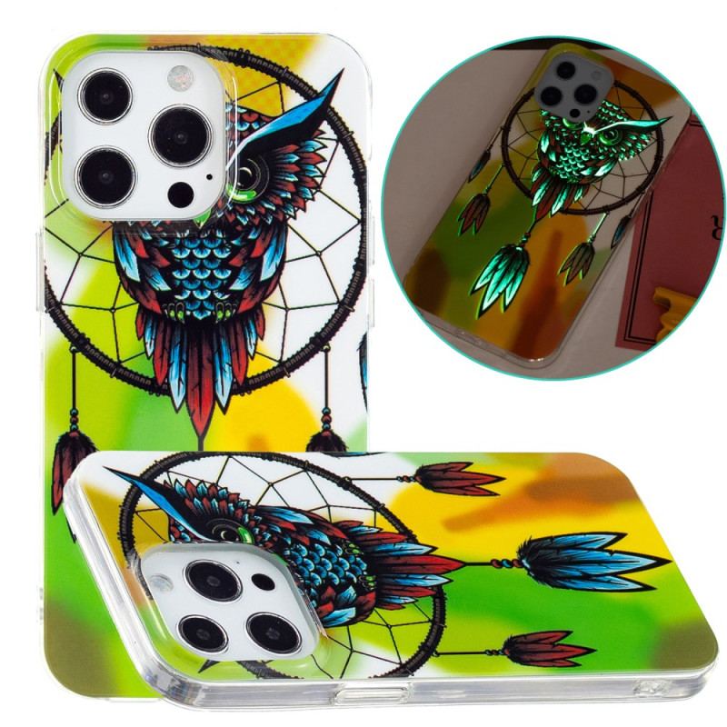 Capa Para iPhone 15 Pro Max Apanhador De Sonhos Fluorescente