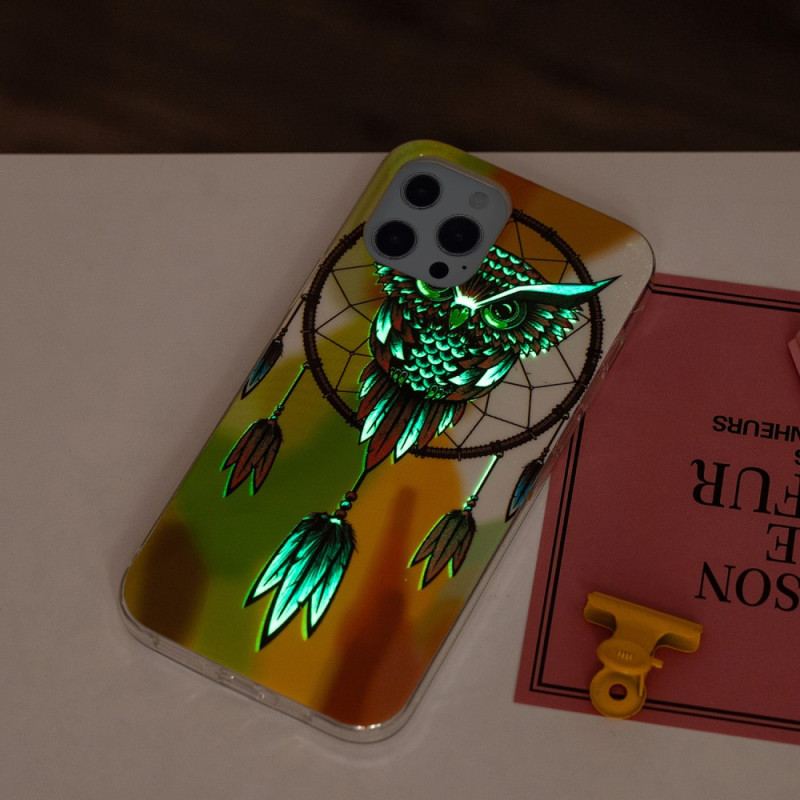 Capa Para iPhone 15 Pro Max Apanhador De Sonhos Fluorescente