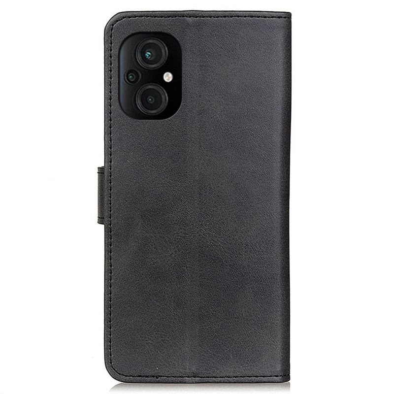 Capa Flip Para Poco M5 Couro Sintético Fosco