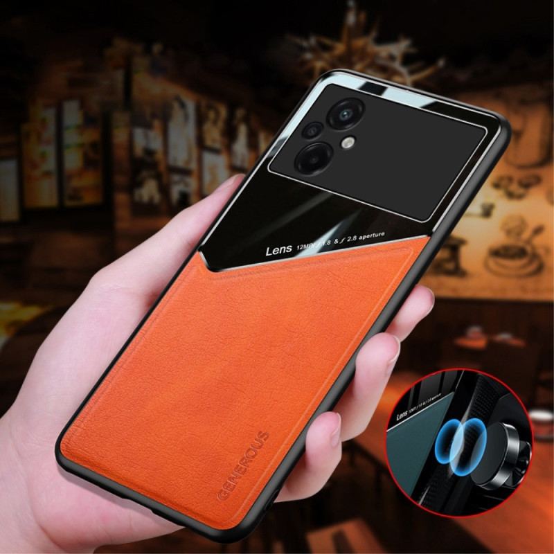 Capa Para Poco M5 Couro Falso Premium