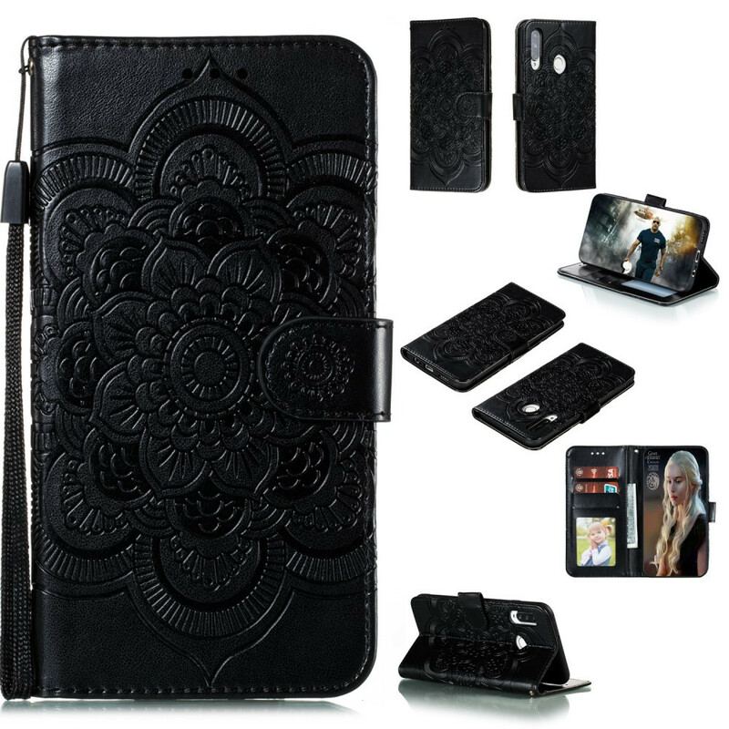 Capa Folio Para Huawei Y7p Mandala Completa