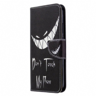 Capa Folio Para Huawei Y7p Telefone Do Diabo