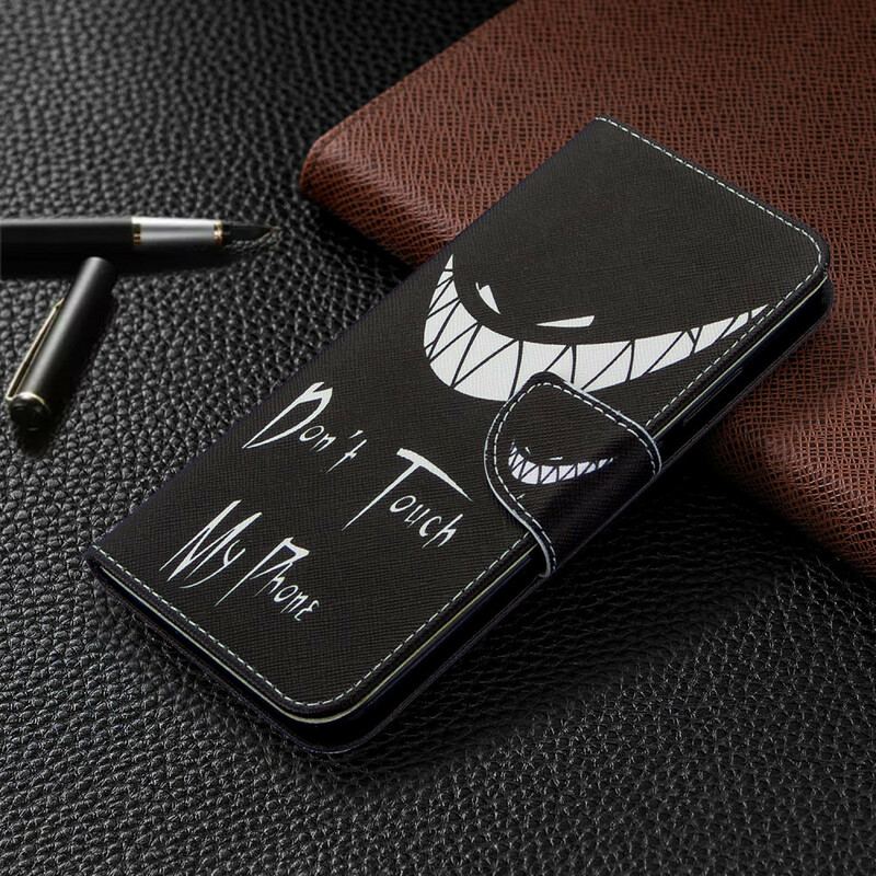 Capa Folio Para Huawei Y7p Telefone Do Diabo