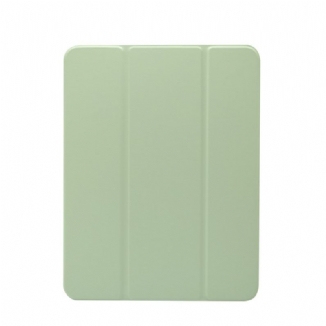 Capa De Celular Para iPad Pro 11" (2022) Couro Falso E Costas Transparentes