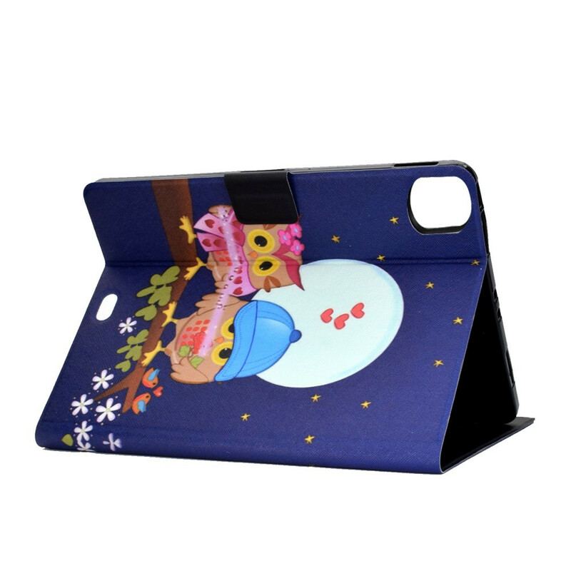 Capa Flip Para iPad Pro 11" (2022) Corujas Divertidas