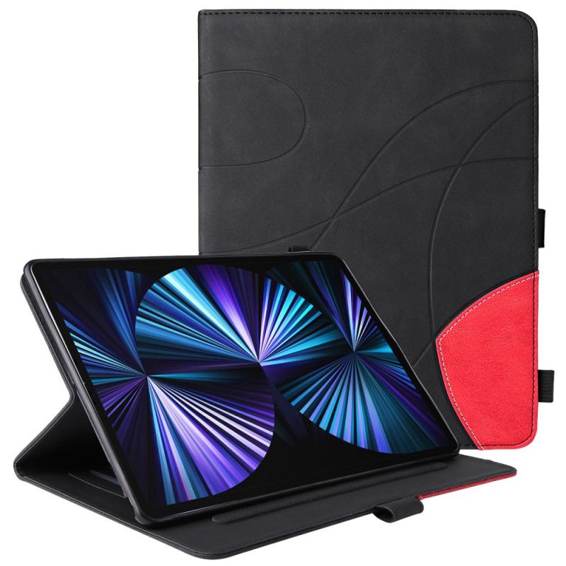 Capa Flip Para iPad Pro 11" (2022) Desenho Bicolor
