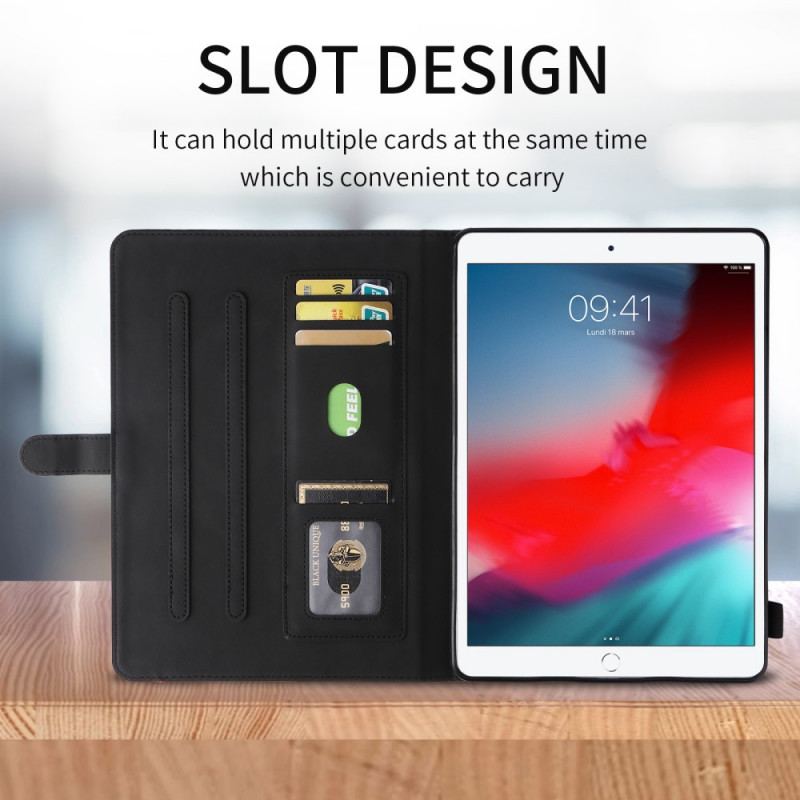 Capa Flip Para iPad Pro 11" (2022) Desenho Bicolor