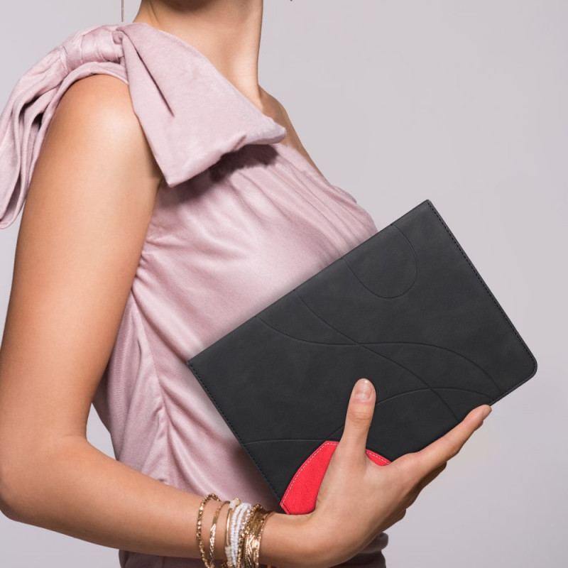 Capa Flip Para iPad Pro 11" (2022) Desenho Bicolor
