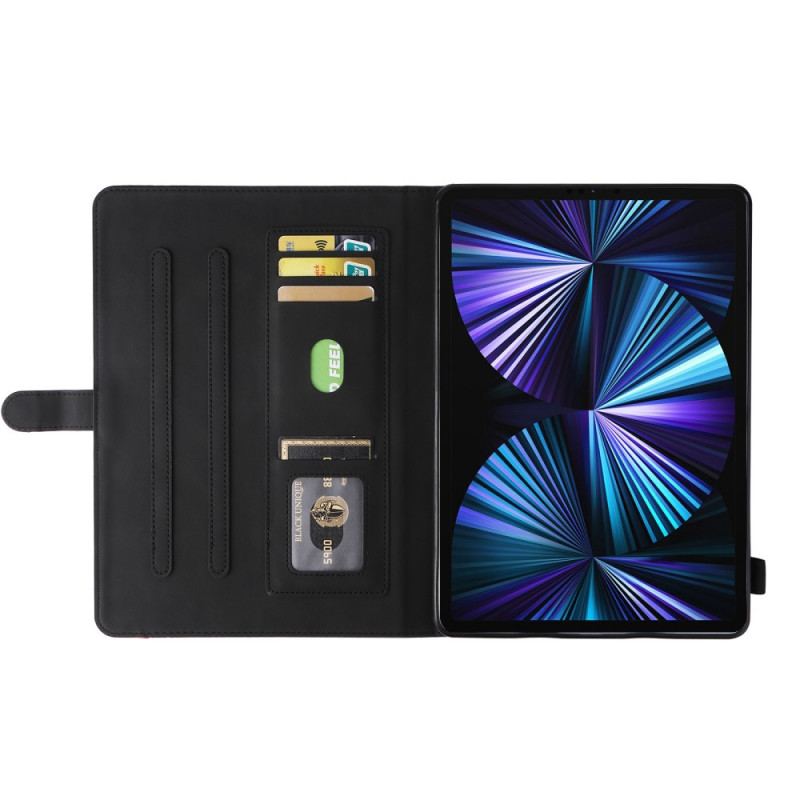 Capa Flip Para iPad Pro 11" (2022) Desenho Bicolor