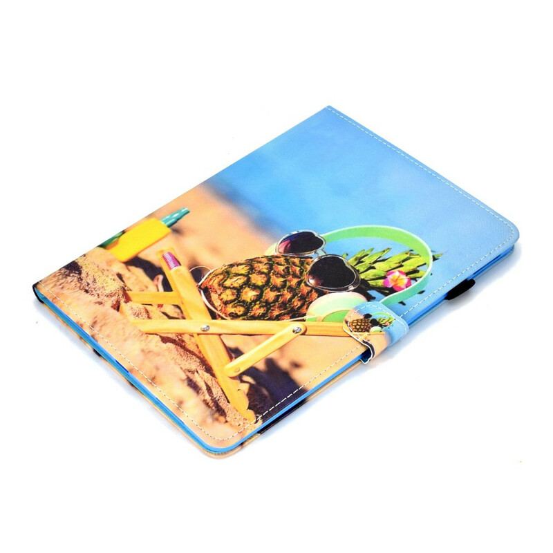 Capa Flip Para iPad Pro 11" (2022) Praia De Abacaxi