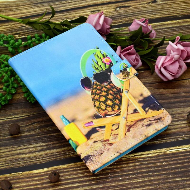 Capa Flip Para iPad Pro 11" (2022) Praia De Abacaxi