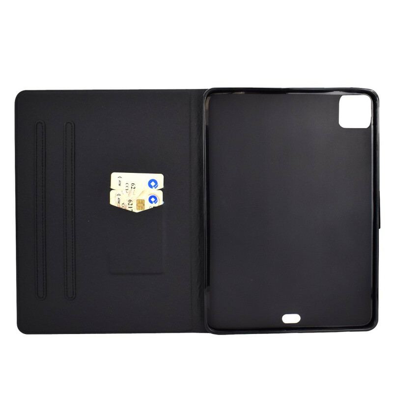 Capa Flip Para iPad Pro 11" (2022) Torre Eiffel Floral