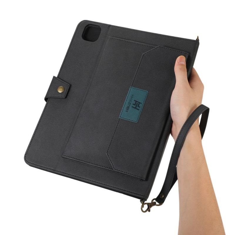 Capa Folio Para iPad Pro 11" (2022) Alça De Ombro Rfid