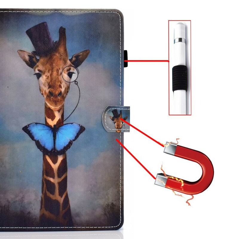 Capa Folio Para iPad Pro 11" (2022) Girafa Elegante