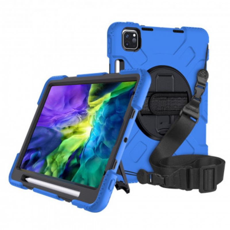 Capa Para iPad Pro 11" (2022) Estilo Bumper Com Alça De Ombro E Suporte Para Caneta