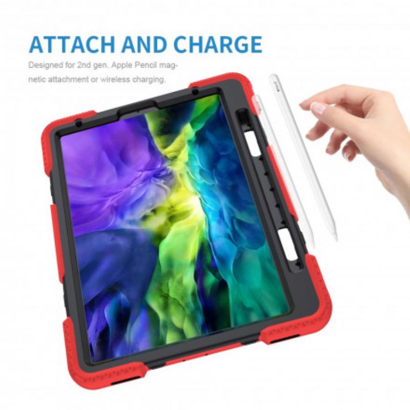 Capa Para iPad Pro 11" (2022) Estilo Bumper Com Alça De Ombro E Suporte Para Caneta