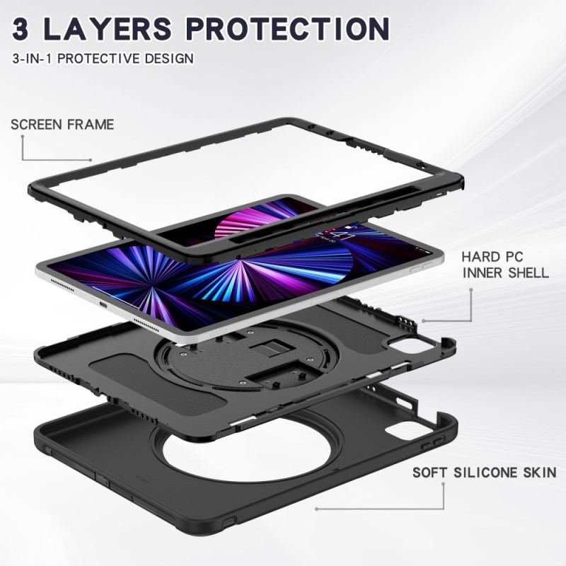 Capa Para iPad Pro 11" (2022) Suporte Para Caneta Multifuncional