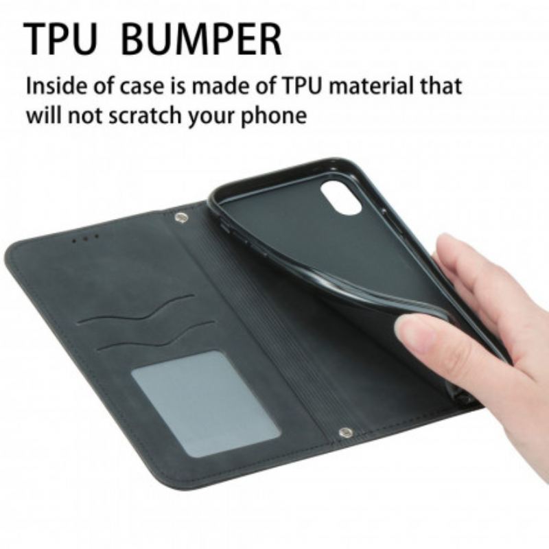 Capa De Celular Para Samsung Galaxy A51 5G Flip Couro Falso Vintage