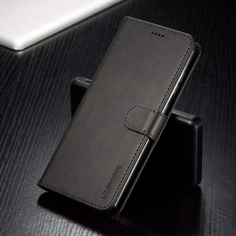 Capa De Couro Para Samsung Galaxy A51 5G Lc.imeeke Efeito Couro