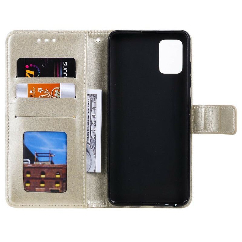 Capa De Couro Para Samsung Galaxy A51 5G Mandala Do Sol