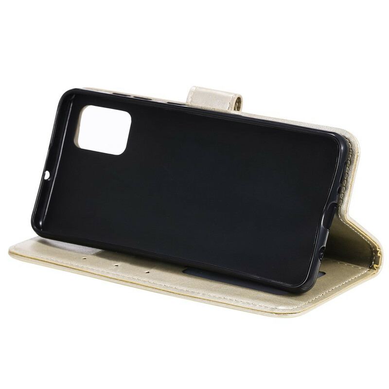 Capa De Couro Para Samsung Galaxy A51 5G Mandala Do Sol