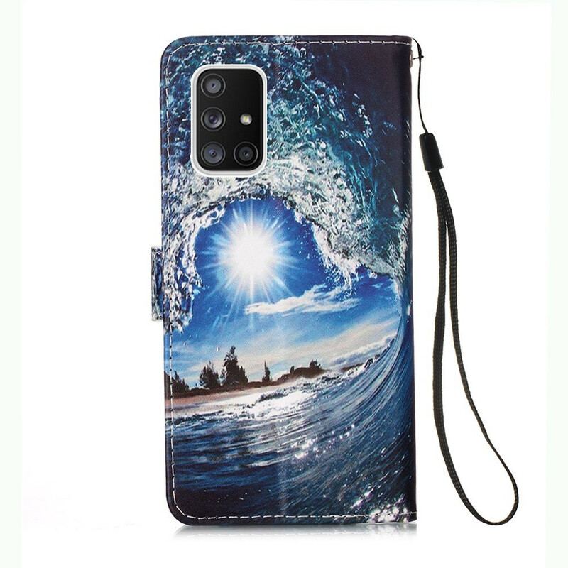 Capa Em Pele Para Samsung Galaxy A51 5G Ama A Onda