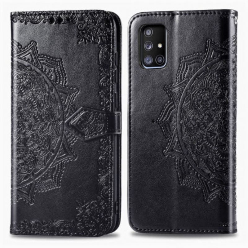 Capa Flip Para Samsung Galaxy A51 5G Mandala Idade Média