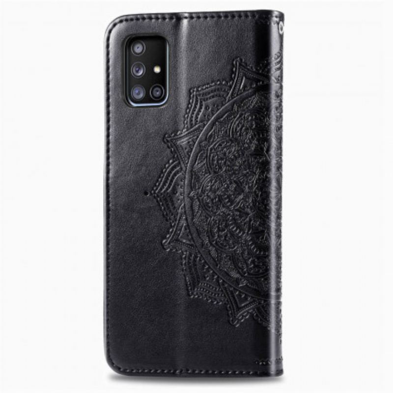 Capa Flip Para Samsung Galaxy A51 5G Mandala Idade Média