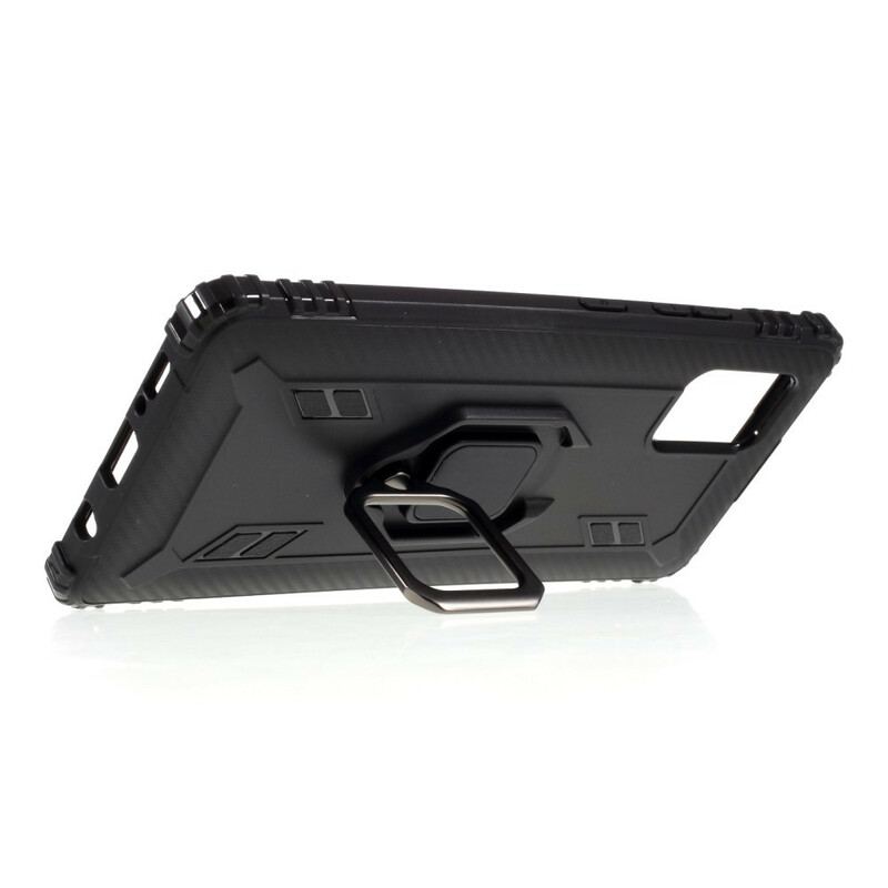 Capa Para Samsung Galaxy A51 5G Anel E Fibra De Carbono