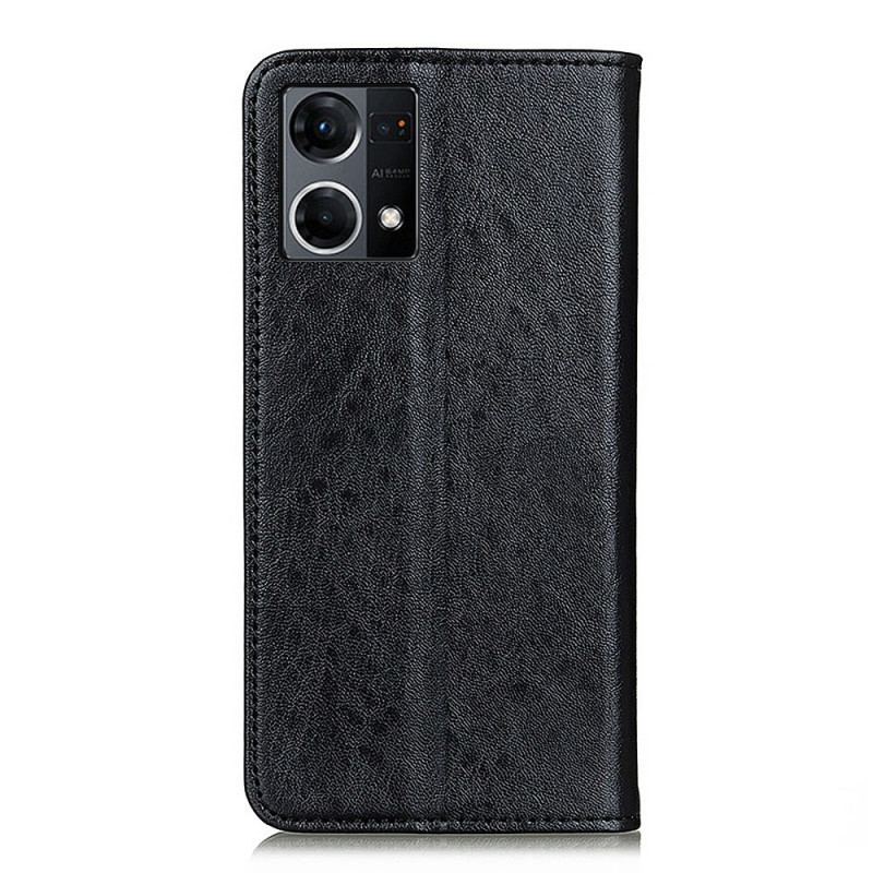 Capa De Celular Para Oppo Reno 7 Flip Couro Sintético Texturizado