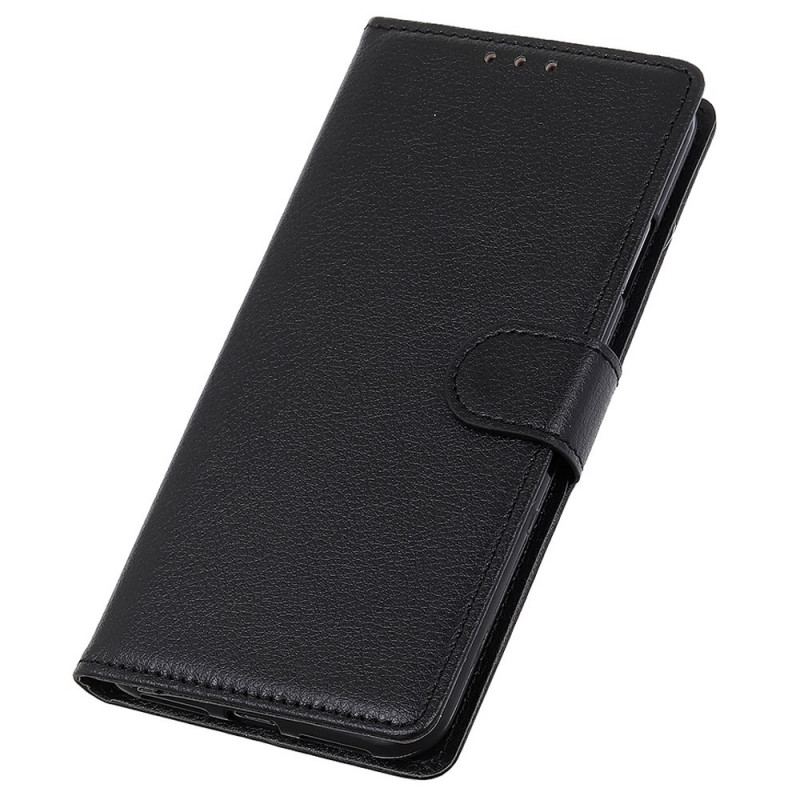 Capa De Couro Para Oppo Reno 7 Estilo Tradicional De Couro Lichia
