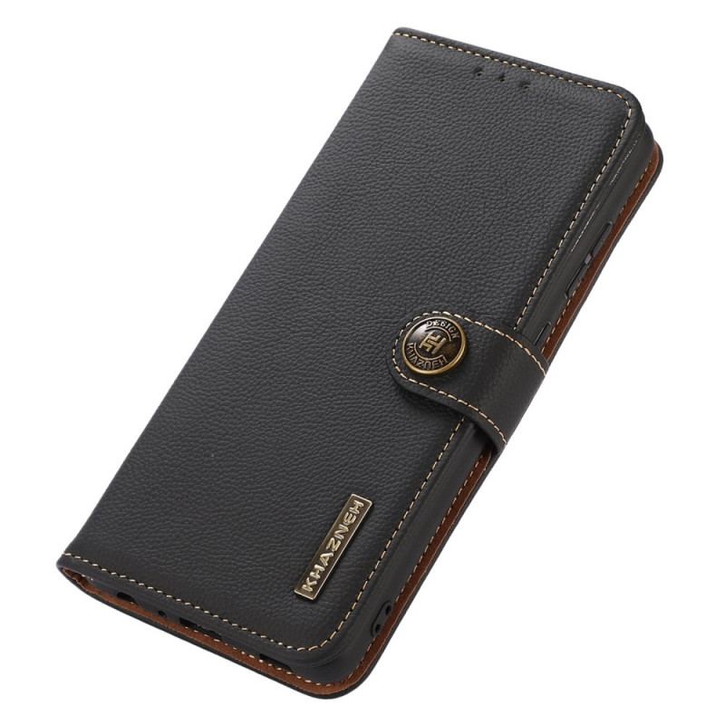 Capa Em Pele Para Oppo Reno 7 Khazneh Rfid Couro Genuíno