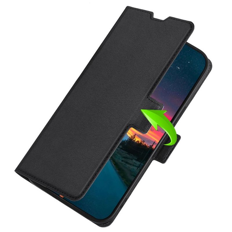 Capa Flip Para Oppo Reno 7 Fecho Duplo Finesse