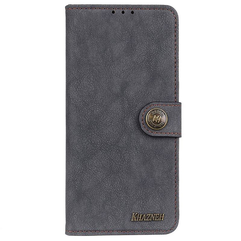 Capa Flip Para Oppo Reno 7 Khazneh Retrô Split Couro Sintético