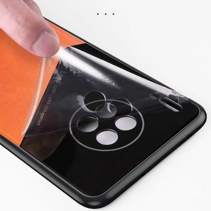 Capa Para Oppo Reno 7 Couro Falso Premium