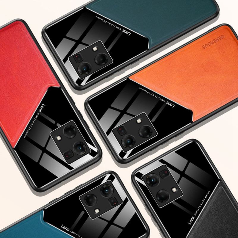 Capa Para Oppo Reno 7 Couro Falso Premium