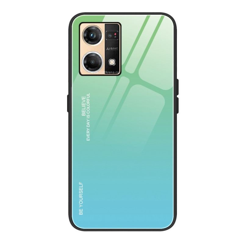 Capa Para Oppo Reno 7 Vidro Temperado Seja Você Mesmo