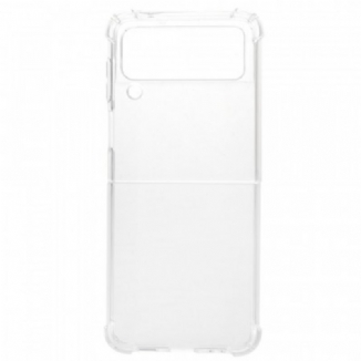 Capa Para Samsung Galaxy Z Flip 3 5G De Couro Cantos Reforçados Sem Costura