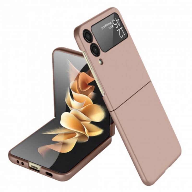Capa Para Samsung Galaxy Z Flip 3 5G De Couro Clássico