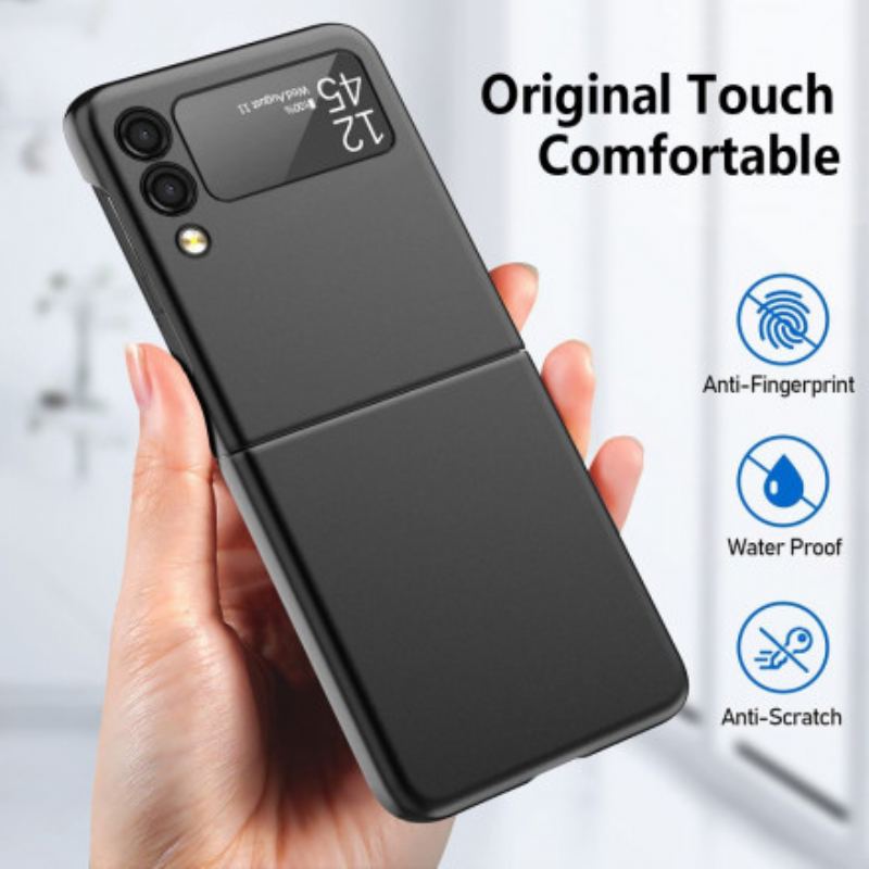 Capa Para Samsung Galaxy Z Flip 3 5G De Couro Clássico