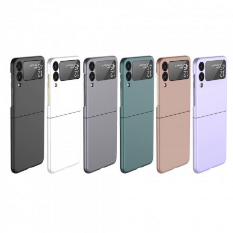 Capa Para Samsung Galaxy Z Flip 3 5G De Couro Clássico