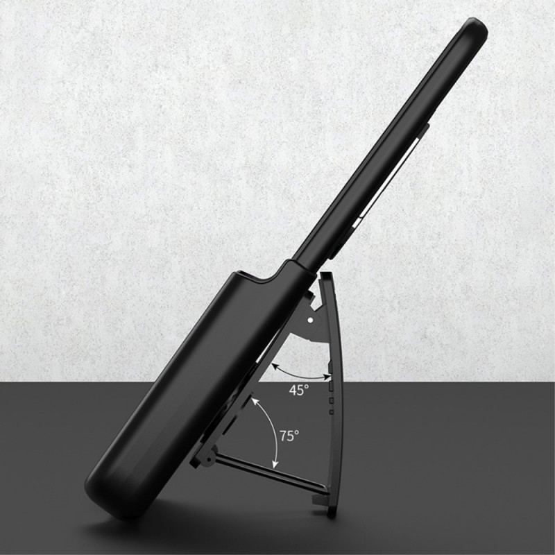Capa Para Samsung Galaxy Z Flip 3 5G De Couro Com Anel E Suporte Gkk