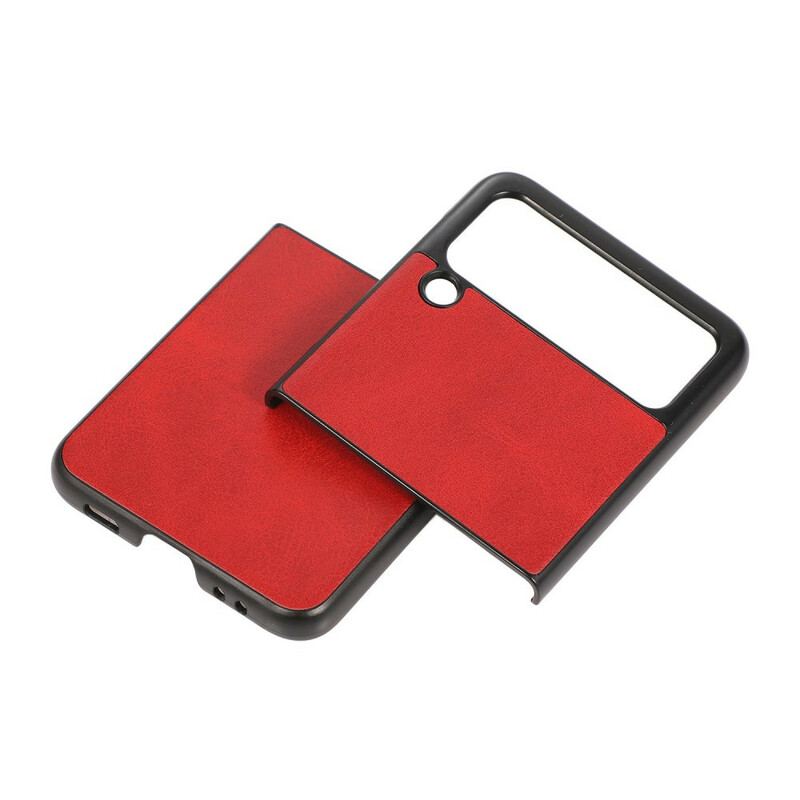 Capa Para Samsung Galaxy Z Flip 3 5G De Couro Couro Sintético