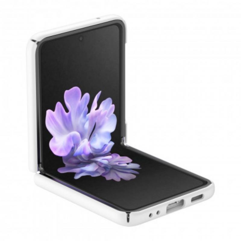 Capa Para Samsung Galaxy Z Flip 3 5G De Couro Tricolor