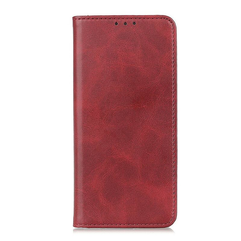 Capa De Celular Para Xiaomi Mi 10T Lite Flip Couro Rachado