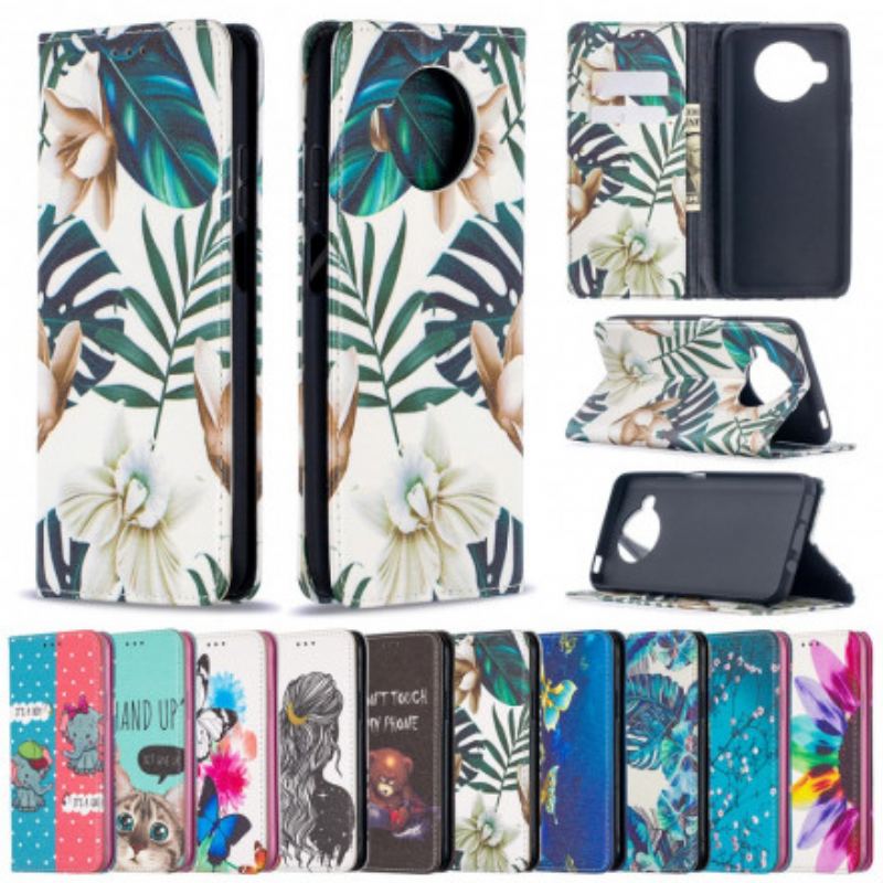 Capa De Celular Para Xiaomi Mi 10T Lite Flip Ramos Floridos